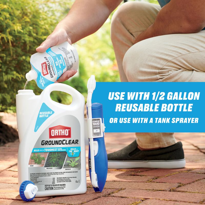 Ortho® GroundClear® Weed & Grass Killer Super Concentrate₁ Refill Pouches image number null